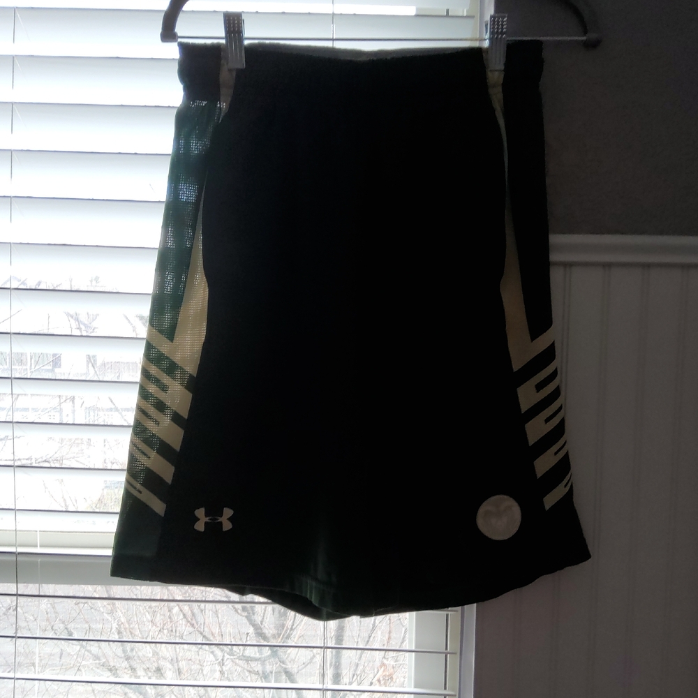 Under Armour Black and Cream Athletic Shorts